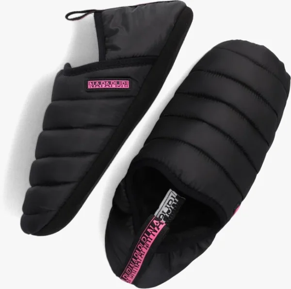 l'unique style Napapijri Plume Chaussons En Noir 6