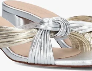 Fabienne Chapot Monica Knot Mule En Or Nouvelle Collection 10