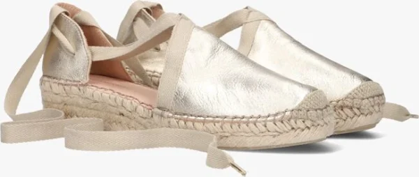 Fred De La Bretonière Fred De La Bretoniere 152010261 Espadrilles En Or boutiqued pas cher 3