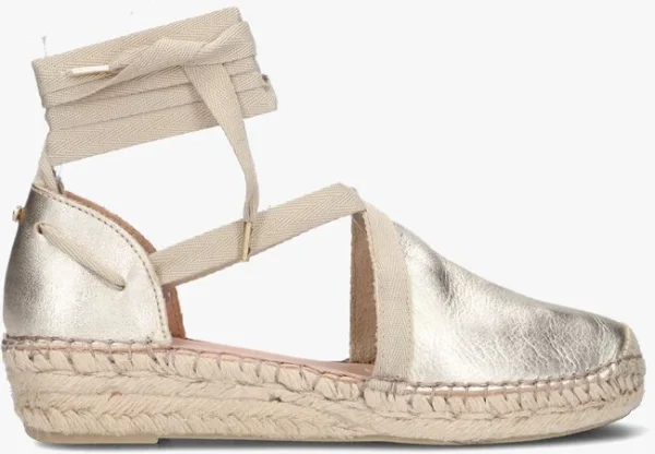 Fred De La Bretonière Fred De La Bretoniere 152010261 Espadrilles En Or boutiqued pas cher 1