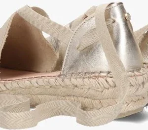 Fred De La Bretonière Fred De La Bretoniere 152010261 Espadrilles En Or boutiqued pas cher 12