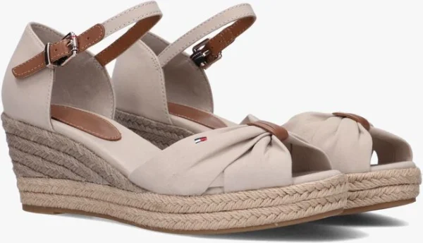 Tommy Hilfiger Basic Open Toe Mid Wedge Espadrilles En Beige ﻿soldes 3