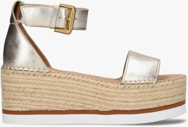 See By Chloé Glyn Espadrilles En Or magasin en ligne 1