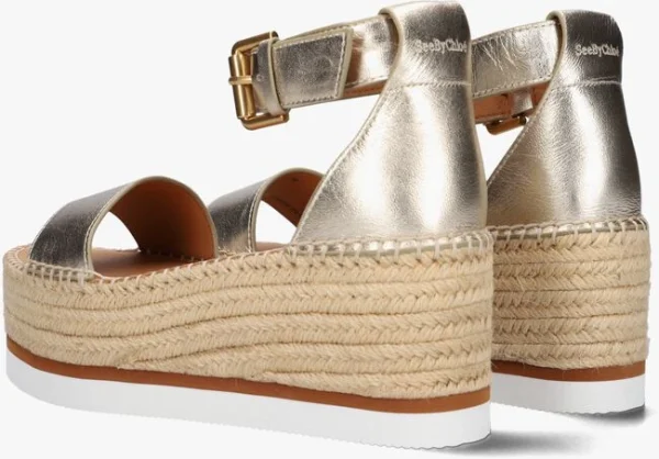 See By Chloé Glyn Espadrilles En Or magasin en ligne 4