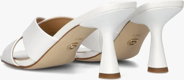 Michael Kors Clara Mule En Blanc garantis authentique 4
