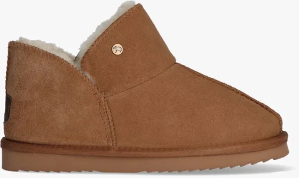 boutique en france Warmbat Chaussons Willow Women Suede En Cognac 1