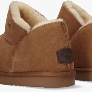 boutique en france Warmbat Chaussons Willow Women Suede En Cognac 11