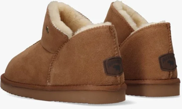 boutique en france Warmbat Chaussons Willow Women Suede En Cognac 4