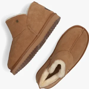 boutique en france Warmbat Chaussons Willow Women Suede En Cognac 15